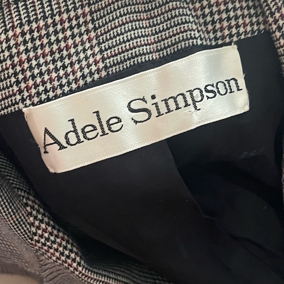 Vintage Adele Simpson cropped black white blazer - Picture 3 of 7